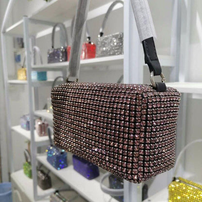 Evening Bag Purse Clutch Wedding Small Handbag Women Rhinestone Shoulder Bag 1PC