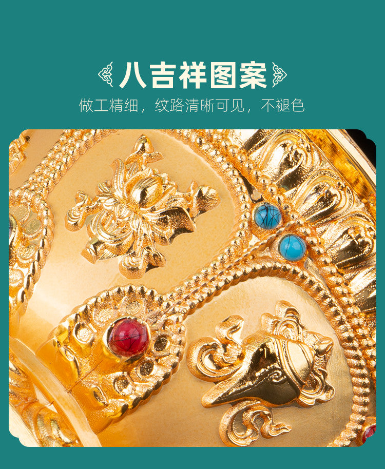 Buddha Alloy Eight Auspicious Bowls Buddhism Supplies Water Supply Cup