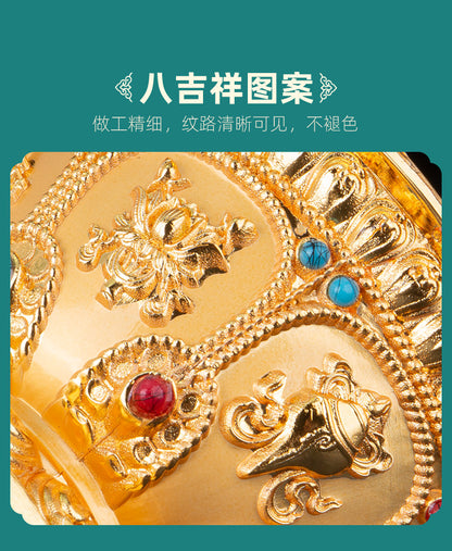 Buddha Alloy Eight Auspicious Bowls Buddhism Supplies Water Supply Cup