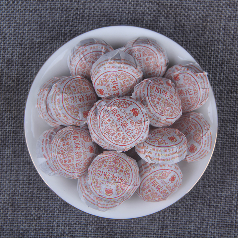 500g Yunnan Menghai Pu-erh Tea Ripe Tea Mini Small Tuo Original Mellow Tea