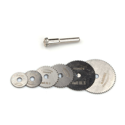 6Pcs Mini HSS Circular Saw Disc Blade Rotary Cutter For Metal Cut Tool Set A