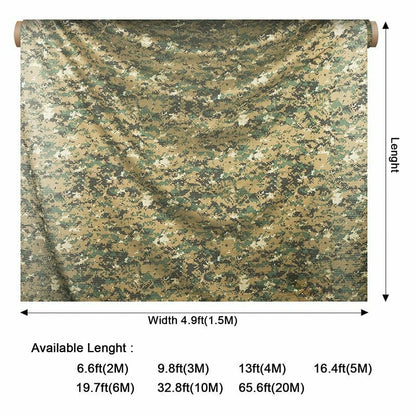 Camouflage Net Bulk Roll Mesh Cover Blind Hunting SunShade Camping Outdoor Cloth