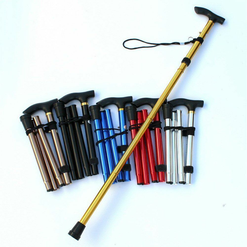 Nordic Walking Stick Telescopic Quick Lock Foldable Trekking Pole Hiking Cane