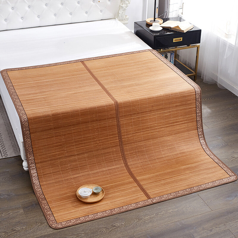 Summer Sleeping Mat For Bed Bamboo Folding Mat Rattan Cool Feeling Multi Size