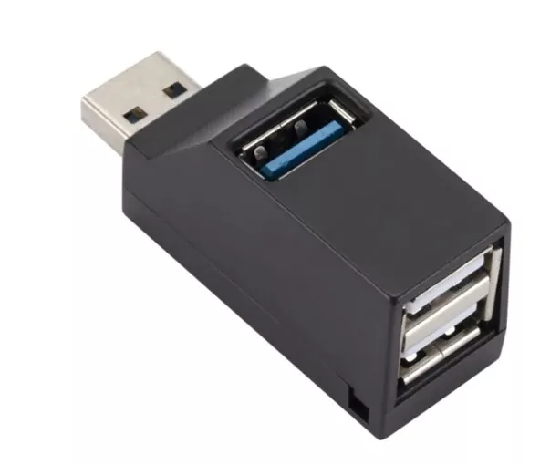 3 Port High Speed USB 3.0 Multi HUB Splitter Expansion Desktop PC Laptop Adapter