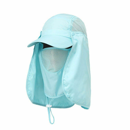 Outdoor Sun Hat UV Protection Ear Flap Neck Cover Fishing Hunting Hiking Unisex
