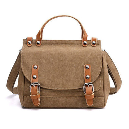 Canvas Bag Fashion Trendy Shoulder Messenger Purse Small Bag Handbag 22*12*20 CM