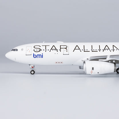 1:400 NG Model bmi STAR ALLIANCE AIRBUS A330-200 Airplane Diecast Aircraft Model