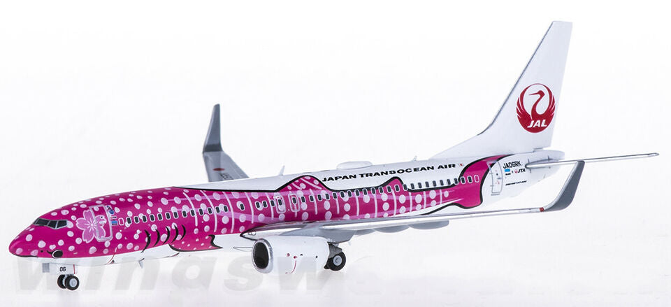 1:400 JC Wings JAPAN TRANSOCEAN AIR BOEING 737-800 Passenger Plane Diecast Model