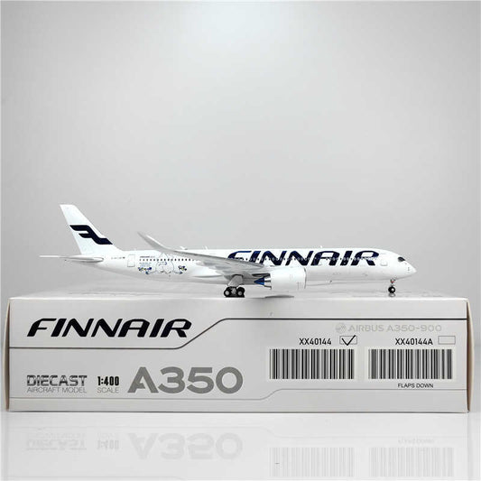 1:400 JC Wings FINNAIR AIRBUS A350-900 Passenger Airplane Diecast Model