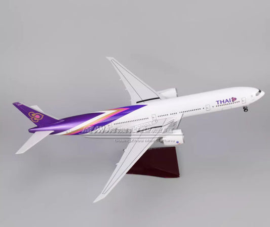 1:157 47CM THAI BOEING 777-300ER Airplane Landing Gear Resin Aircraft Model