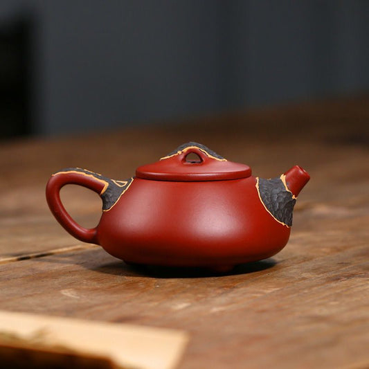 Kung Fu Tea Set and Teapot Yixing Tea Pot Filter Handmade Purple Clay Teaware