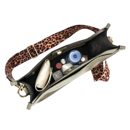Celela Women Leopard Print Belt Handbag Crossbody Bag Shoulder Bag Purse