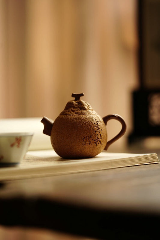 140cc chinese Yixing Handmade Zisha teapot Duan clay tangerine Hu Gongfu tea pot