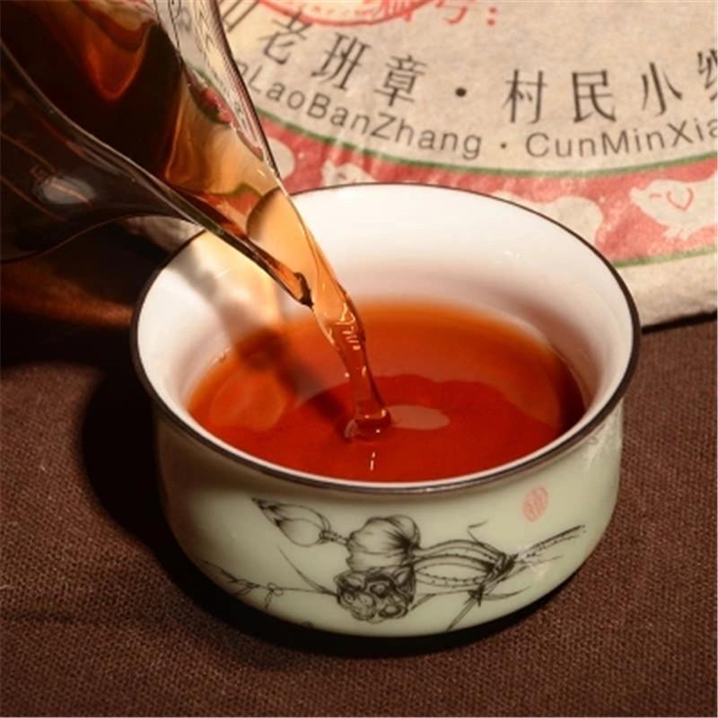 357g Ripe Pu-erh Tea Cake Aged Yunnan Compressed Dark Tea Smooth Rich