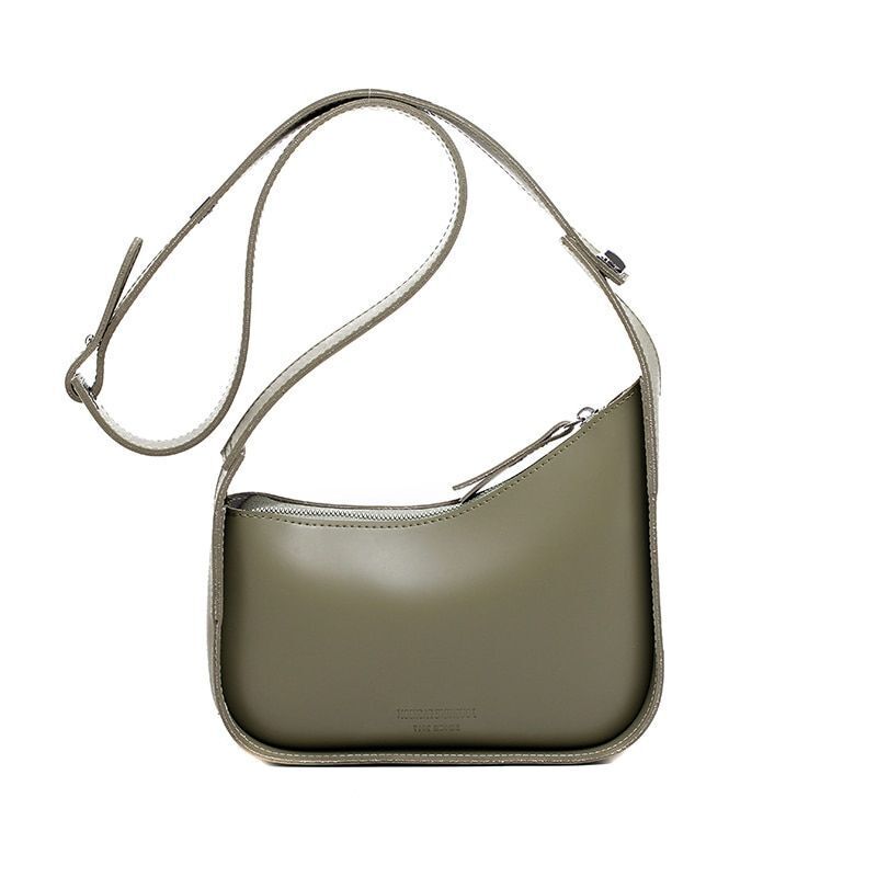 Irregular Square Design Small Shoulder Bag Synthetic Leather Underarm Crossbody
