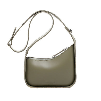 Irregular Square Design Small Shoulder Bag Synthetic Leather Underarm Crossbody