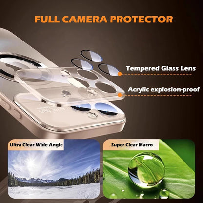 Glass Camera Lens Protector Cover for iPhone 17 Pro Max /16/15 Case