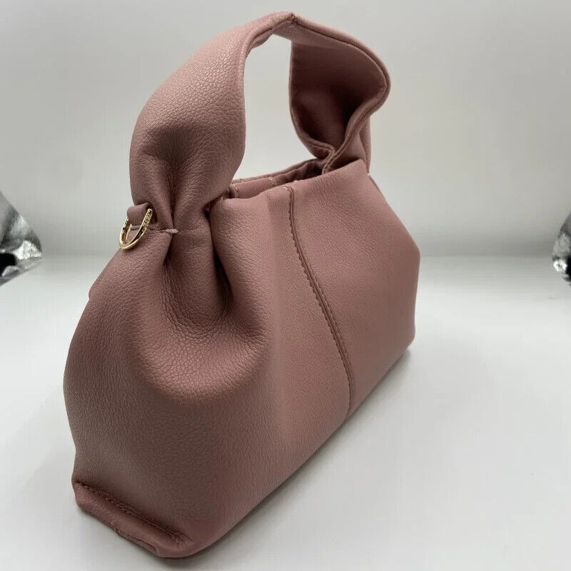 Cloud Bags Women Genuine Leather Cowhide Simple Dumpling Shape Shoulder Handbag