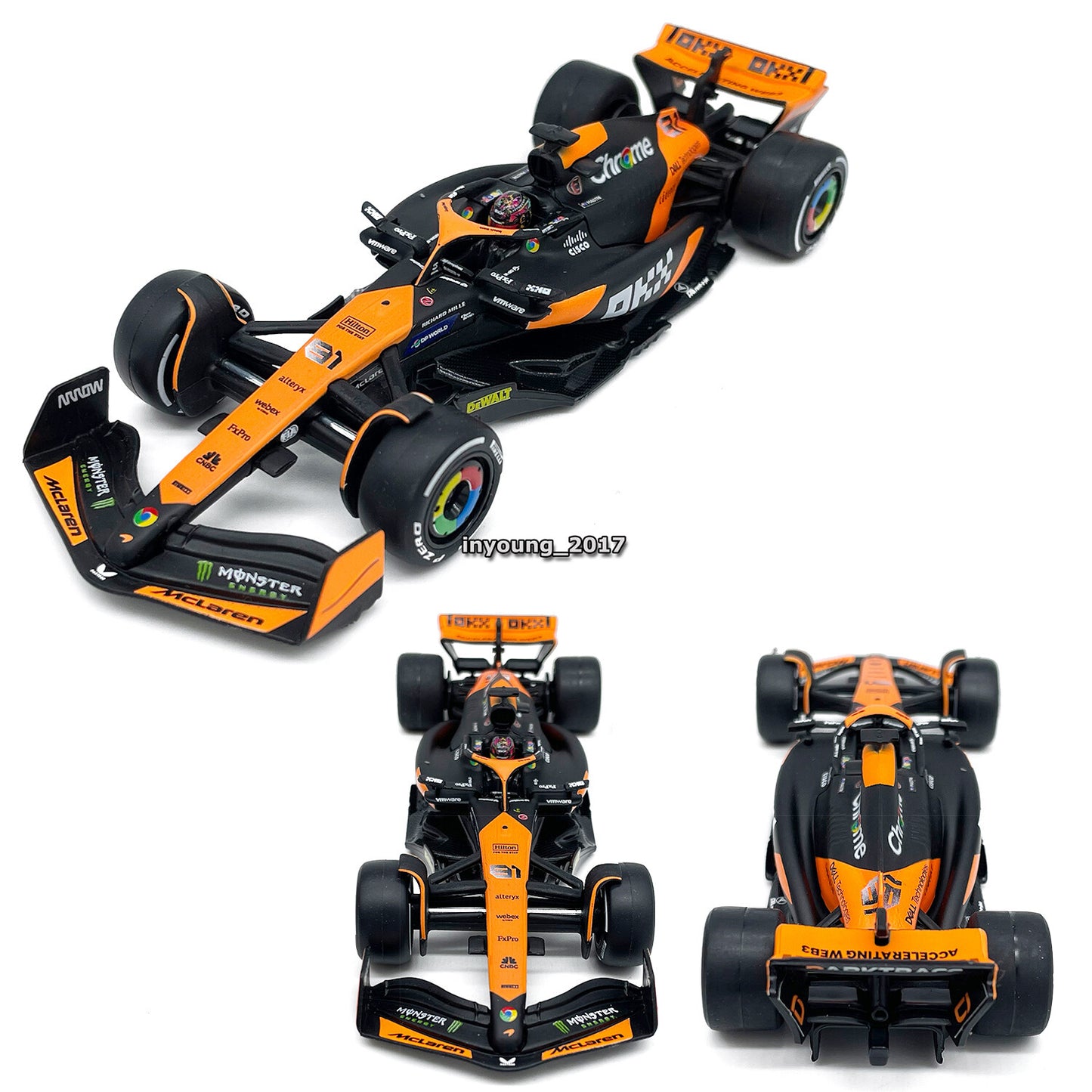 1/43 F1 McLaren MCL38 Model Car Formula 1 Miami Grand Prix 2024 Oscar Piastri 81