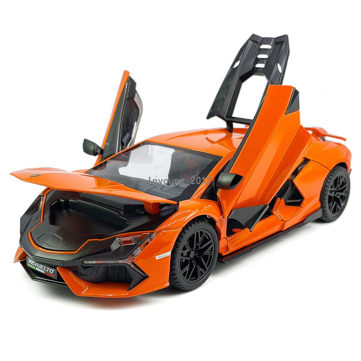 1/24 Lamborghini Revuelto Model Car Diecast Toy Vehicle for Boys Kids Orange