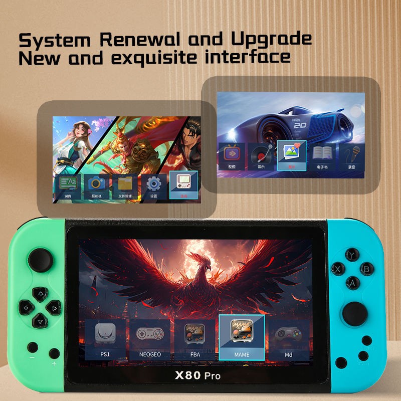 Portable( X80 PRO) Console 7.0" Screen Handheld Video Game PSP handheld console