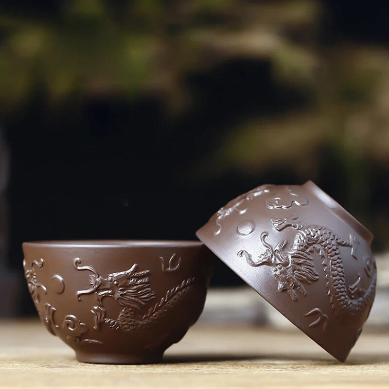100ml YiXing Purple Clay Tea Cup China Kung Fu Tea Set Large Tea Cup