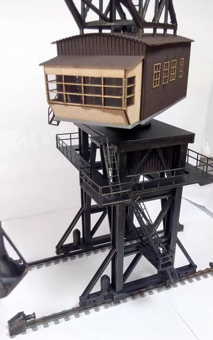 1/87 HO Scale Model Building Large Coal Feeder Tower Crane
