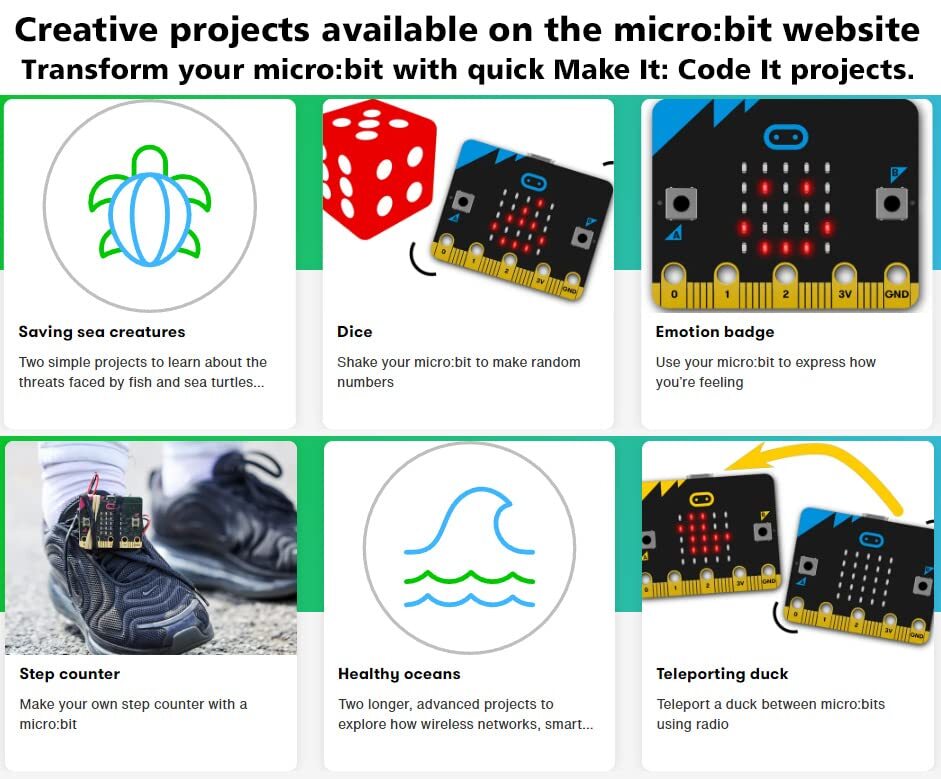 BBC Micro:bit V2 Board w\ MicroUSB Cable- 2 Programmable Buttons