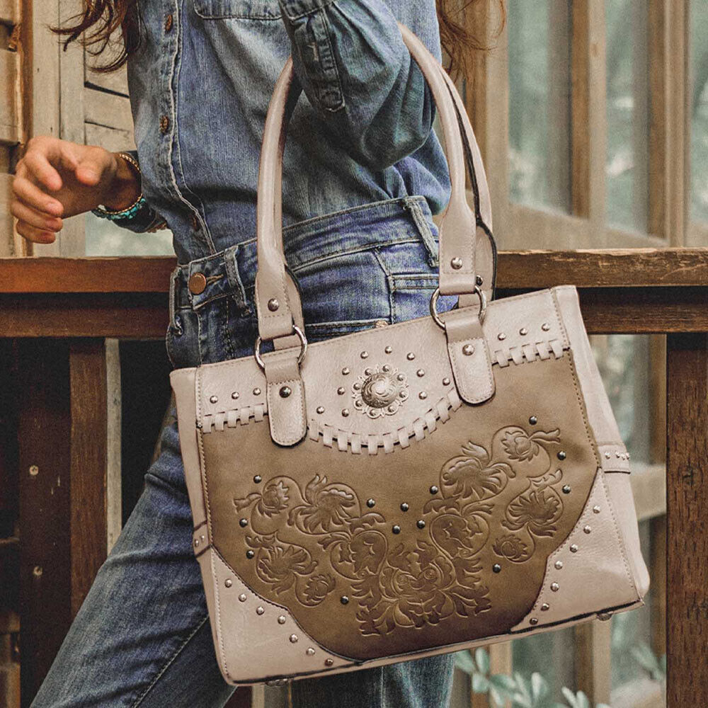 Women Tote Bag Large Concealed Carry Purse Ladies Top Handle Shoulder Handbag US