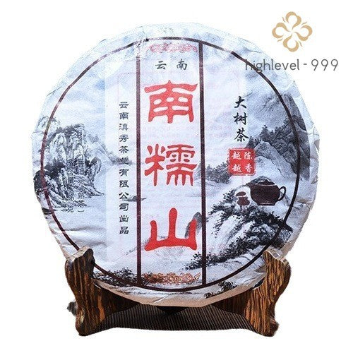 357g Ripe Pu'er Yunnan Nnuoshan Big Tree Compressed Round Tea Cake