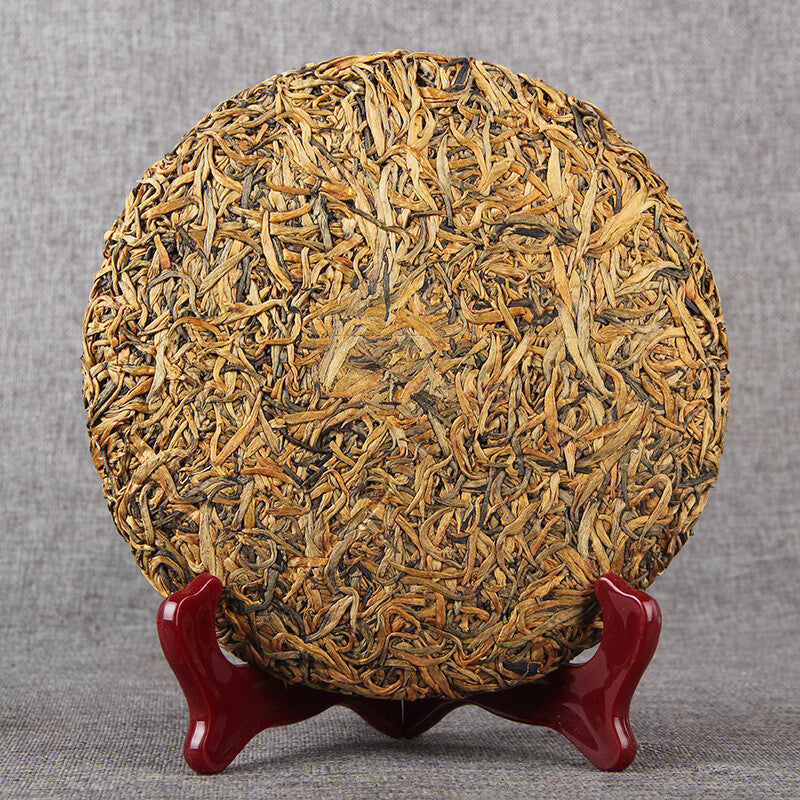 2022 Yunnan Dianhong Black Tea Honey Fragrant Golden Bud Dian Hong Tea 357g