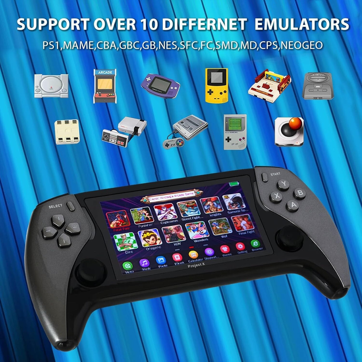 Portable Handheld Retro Video Gaming Console Pre-Installed Emulator System