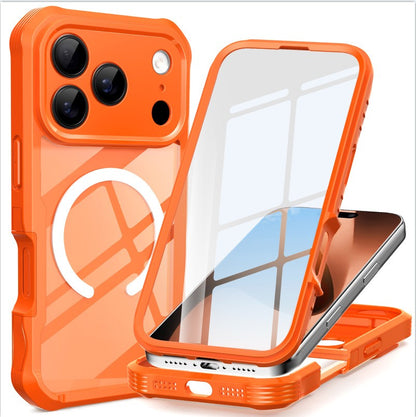 For iPhone 17/17Pro/ 17Air/17Pro Max Anti-slip Edge Tempered Glass Phone Case