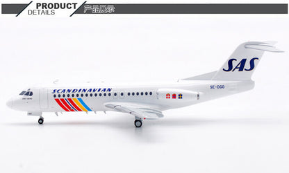 1:200 InFlight SAS Fokker F-28-4000 Passenger Airplane Diecast Aircraft Model