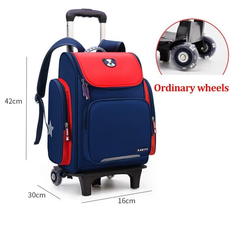 Student School Bag Backpack Bag School Backpack Wheeled Bag Trolley Wheels