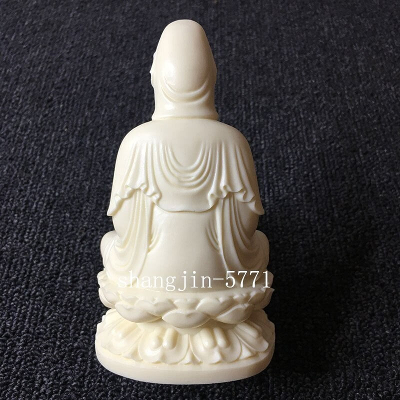 Chinese Buddha Resin Lotus Clean Bottle Guanyin Statue Statue Modern Sculpture