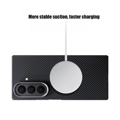 Samsung Zfold7 carbon fiber magnetic suction w26 anti drop protective cover (F）