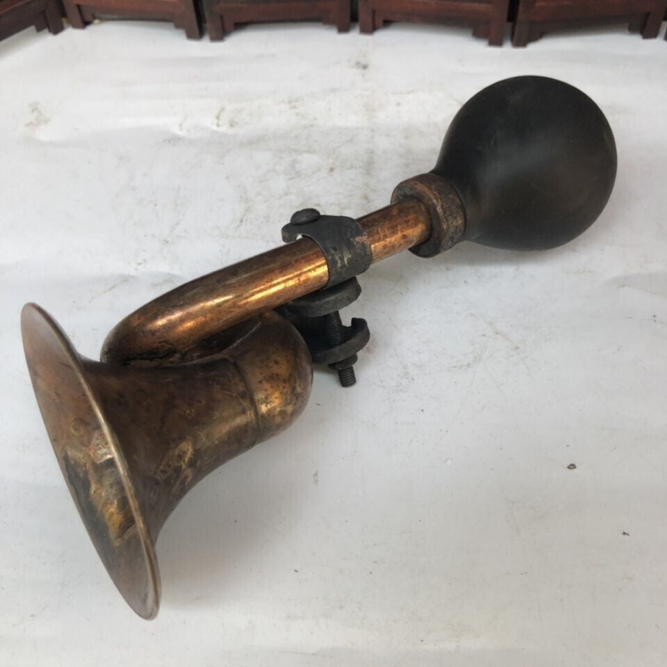 Chinese old copper bicycle rickshaw horn