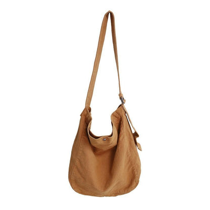 Minimalist Style Shoulder Bag Crossbody Canvas Casual Messenger Bags 38x33x11 CM