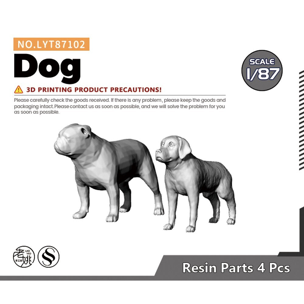 Yao's Studio LYT87102 1/87 Dog 1 pc For Model Railroads Display