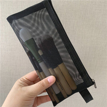 Mesh Cosmetic Bag Women S/M/L Set Makeup Bag Traveling Organizer Cosmetics Pouch