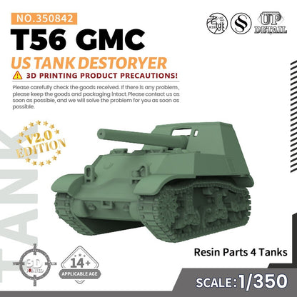 SSMODEL SS350842 1/350 Military Model Kit US T56 GMC Tank Destoryer