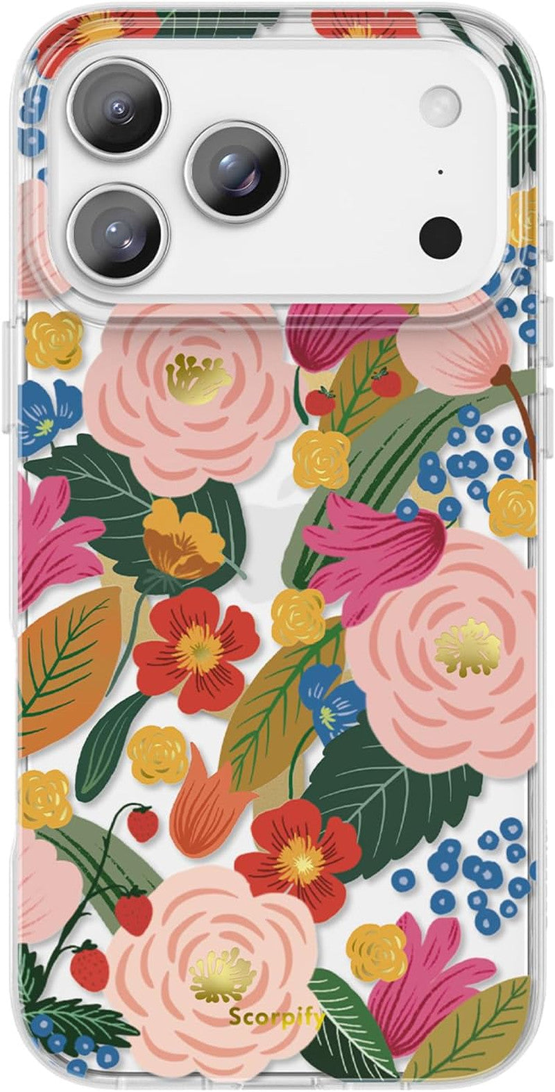 for Iphone 17 Pro Case [Compatible with Magsafe] with Camellia Blossom Floral De