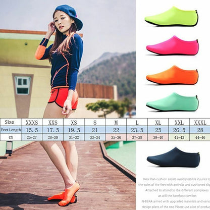 Water Swimming Shoes Solid Summer Beach Shoes Socks Seaside Sneaker Slippers XL