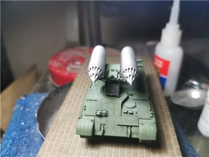 Homemade 1/72 BTR T S8 Rocket Gun Tank Finished Model Static Ornament Toys