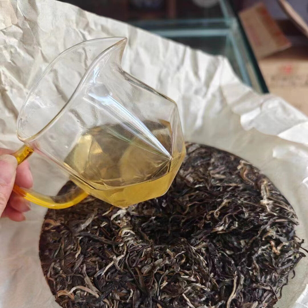 357g Yunnan Sheng Pu-erh Tea Cake Duoyi Gao Gan Raw Puerh Cake Tea Pu'er Raw Tea