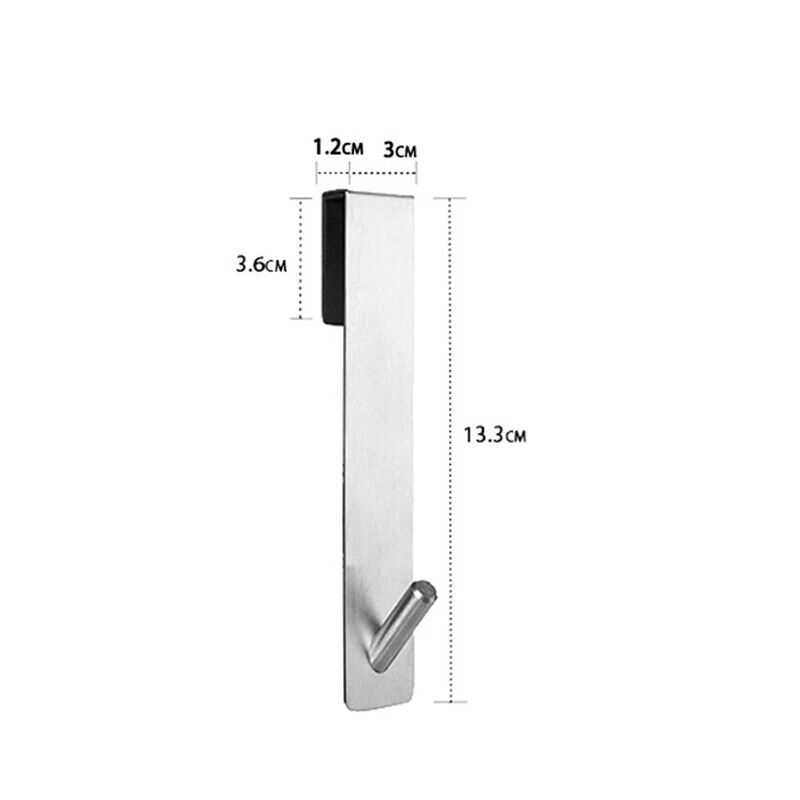 Over Glass Door Hooks Stainless Steel S-Shape Holder Bathroom Shower Towel Racks