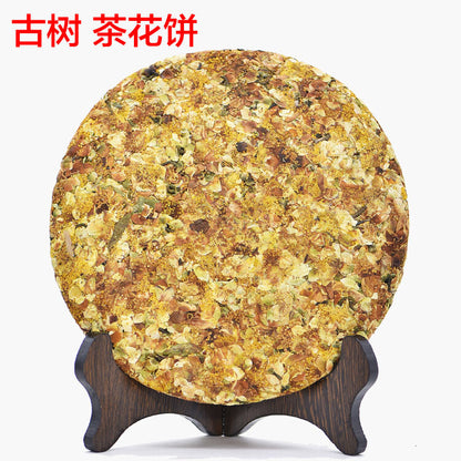 Yunnan Old Trees Camelias Flower Lincang Snowy Mountain Raw Pu'er Puer Tea 357g
