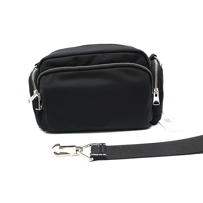 Nylon Medium Size Messenger Bag Fashion Shoulder Bag Purse Grey/Blue/Black/White